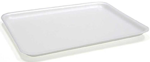Pactiv Polystyrene Foam Number 12S White Supermarket Tray, 11 x 9 x 0.65 inch -- 250 per case