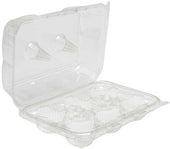 Pactiv Foodservice Tall Apet Hinged 6 Count Cupcake Container -- 120 per case