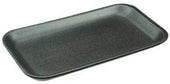Pactiv Polystyrene Foam Number 17S Black Meat Tray, 8.3 x 4.8 x 0.65 inch -- 1000 per case