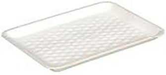 Pactiv Polystyrene Foam 4S White Supermarket Tray, 9.125 x 7.125 x 0.65 inch -- 500 per case