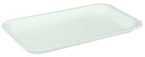 Pactiv Polystyrene Foam Number 17S White Supermarket Tray, 8.3 x 4.8 x 0.65 inch -- 1000 per case