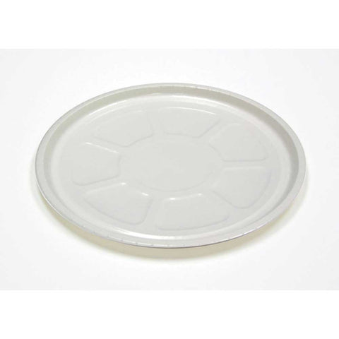 Pactiv Pressware Classic Stoneware Ovenable White Paper Round Tray, 13 inch Dia -- 250 per case