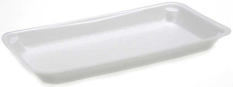 Pactiv Polystyrene Foam Number 10Px White Supermarket Tray, 16 Ounce Capacity -- 400 per case