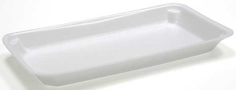 Pactiv Polystyrene Foam Number 10Px White Supermarket Tray, 16 Ounce Capacity -- 400 per case