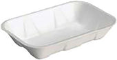 Pactiv Polystyrene Foam Number 10K White Supermarket Tray, 10.625 x 6.875 x 2.205 inch -- 250 per case