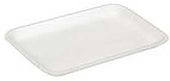 Pactiv Polystyrene Foam Number 20S White Supermarket Tray, 8.7 x 6.2 x 0.65 inch -- 500 per case