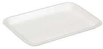 Pactiv Polystyrene Foam Number 20S White Supermarket Tray, 8.7 x 6.2 x 0.65 inch -- 500 per case