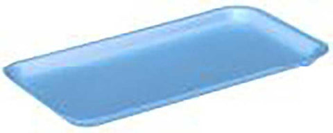 Pactiv Polystyrene Foam 8H Blue Heavy Supermarket Tray, 10.58 x 8.33 x 1.18 inch -- 400 per case