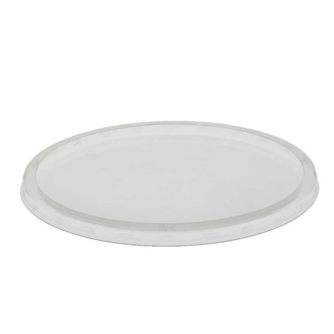 Pactiv Clear PET Flat Lid for 7 inch Recycled Plastic Round Deli Tub -- 300 per case