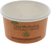 Pactiv EarthChoice PLA Paper Orange Small Compostable Lined Hot Soup Cup, 8 Ounce Capacity -- 500 per case