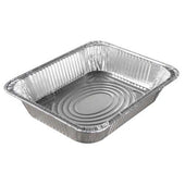 Pactiv Silver Aluminum 1/2 Deep Steamtable Pan -- 100 per case