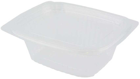 Pactiv OPS Clear Base Deli Container with Clear Flat Lid, 24 Ounce Capacity -- 200 per case