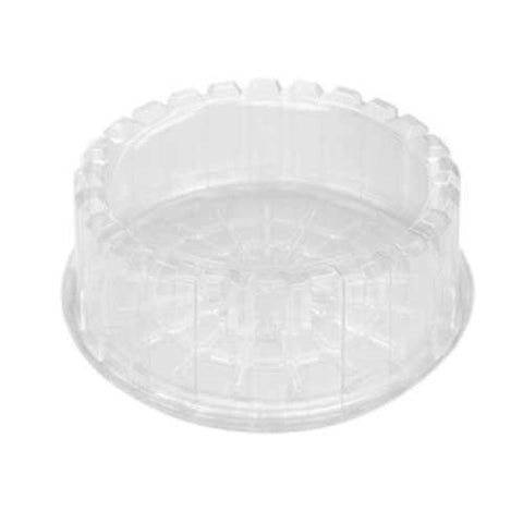 Pactiv ShowCake Clear Oriented Polystyrene Round Dome Lid Cake Container -- 100 per case