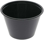 Pactiv HIPS Translucent Ebony Portion Cup, 4 Ounce Capacity -- 3000 per case
