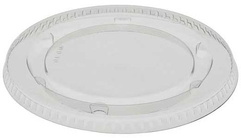 Pactiv Plastic Clear Fat Resistant Flat Lid for 3-4 Ounce Portion Cup, 3 inch Dia -- 2400 per case