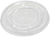 Pactiv Plastic Clear Fat Resistant Flat Lid for 2 Ounce Portion Cup -- 2400 per case