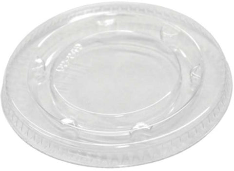 Pactiv Plastic Clear Fat Resistant Flat Lid for 2 Ounce Portion Cup -- 2400 per case