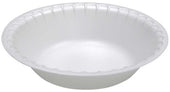 Pactiv Foam White Round Satinware Bowl, 12 Ounce Capacity -- 1000 per case