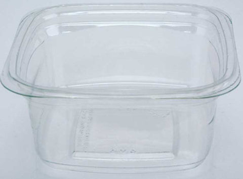 Pactiv RPET Clear Square Deli Container, 12 Ounce Capacity -- 960 per case