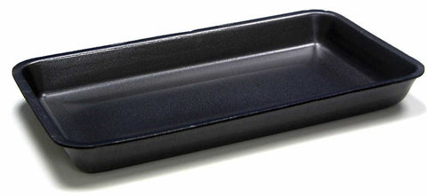 Pactiv Polystyrene Foam 148D Black Processor Tray, 14.125 x 8.25 x 1.25 inch -- 100 per case