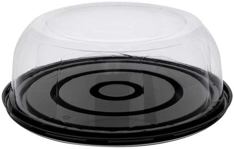 Pactiv RPET Rose Base with 3.5 inch Rose Dome Lid, 2 Ounce Capacity -- 100 per case
