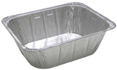 Pactiv Silver Half-Size Extra Deep Aluminum Foil Steam Table Pan, 8.5 x 2 inch -- 100 per case