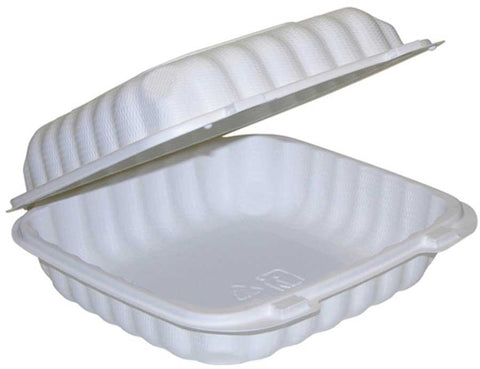 Pactiv EarthChoice SmartLock Polypropylene White Microwavable 1 Compartment Takeout Container, 32 Ounce Capacity -- 120 per case
