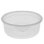 Pactiv Clear Polyethylene Terephthalate Round Deli Container, 8 Ounce Capacity -- 500 per case