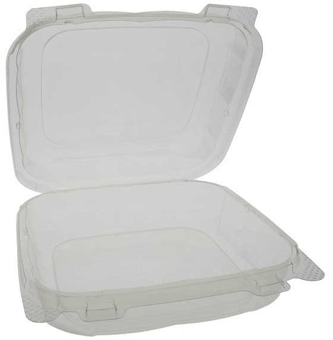Pactiv Clear Advantage Recycled Plastic Hinged Lid 1 Compartment Takeout Deli Container, 1 Ounce Capacity -- 200 per case