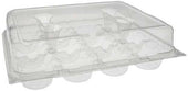 Pactiv Foodservice PETE Clear 12 Count Cupcake Clamshell Container, 64 Ounce Capacity -- 115 per case