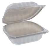 Pactiv EarthChoice SmartLock Polypropylene White Microwavable 1 Compartment Takeout Container, 30 Ounce Capacity -- 400 per case