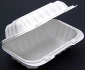 Pactiv EarthChoice SmartLock Polypropylene White Microwavable 1 Compartment Hoagie Container, 32 Ounce Capacity -- 270 per case