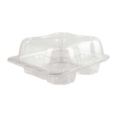 Pactiv Reflections Clear PET Large Hinged Muffin Container, 16 x 12 x 35 inch -- 300 per case