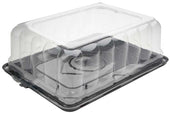 Pactiv Foodservice 1/4 Sheet Black Base and 5 Feet Rose Dome with Tab -- 65 per case