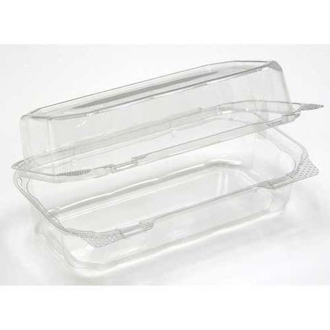 Pactiv Clear Polyethylene Terephthalate Smooth Hinged Loaf Container -- 220 per case