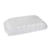 Pactiv Clear Polypropylene Medium Vented Lid for 9 x 6 inch Base -- 300 per case
