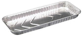 Pactiv Aluminum Silver Oblong Ribbed Sidewall Danish Pan, 24.5 Ounce Capacity -- 500 per case