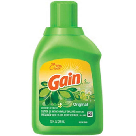 Gain Original Scent 6-Load Laundry Liquid Detergent, 10 Ounce -- 12 per case