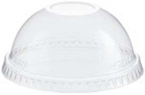Solo PET No Hole Clear Dome Lid -- 100 per case