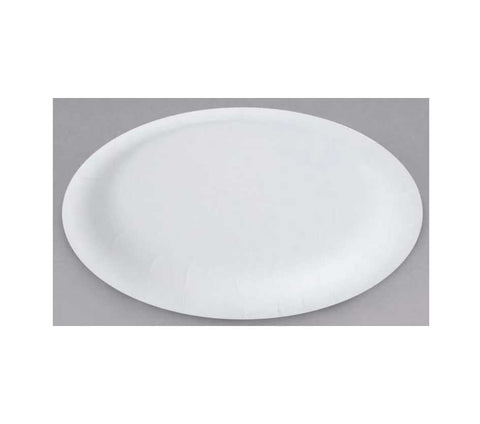 Solo White Dominos Paper Plate, 9 inch Length -- 500 per case
