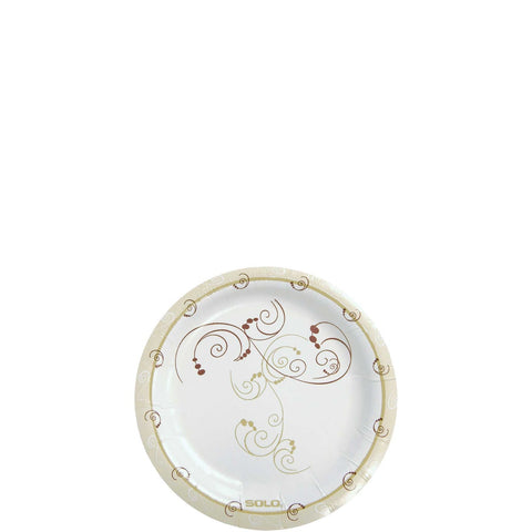 Solo Symphony Medium Weight Paper Plate, 6 x 6 x 0.4 inch -- 1000 per case
