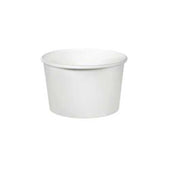 Solo White Double Sided Poly Paper Food Container, 2.4 inch -- 1000 per case