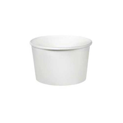 Solo White Double Sided Poly Paper Food Container, 2.4 inch -- 1000 per case