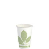 Dart Green White Polylactic Acid Round Cold Cup, 7 Ounce Capacity -- 2000 per case
