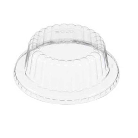Solo Clear PET Flat Top Dome Lid for Container -- 1000 per case