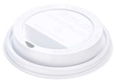 Solo Traveler White Cappuccino Style Dome Lid with Sip Hole -- 1000 per case