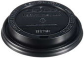 Solo Traveler Black Cappuccino Style Dome Lid with Sip Hole -- 1000 per case