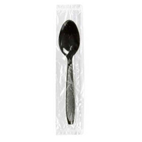 Solo Impress Black Polystyrene Heavy Weight Teaspoon, 6 x 1.3 inch -- 1000 per case