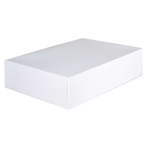 Southern Champion Tray White SBS Paperboard Automatic Donut Box, 14 x 10 x 3.5 inch -- 125 per case