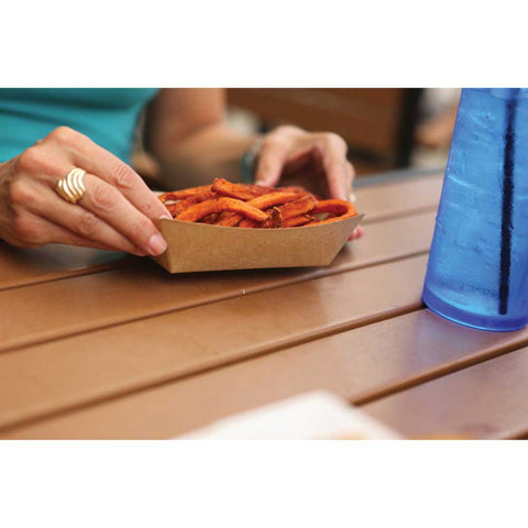 Southern Champion Tray Rectangular Kraft Paper Food Tray, 7.05 x 5 x 8.125 inch -- 100 per case